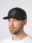 Бейсболка NEW ERA арт. 60646766 Miami Marlins MLB (черный)